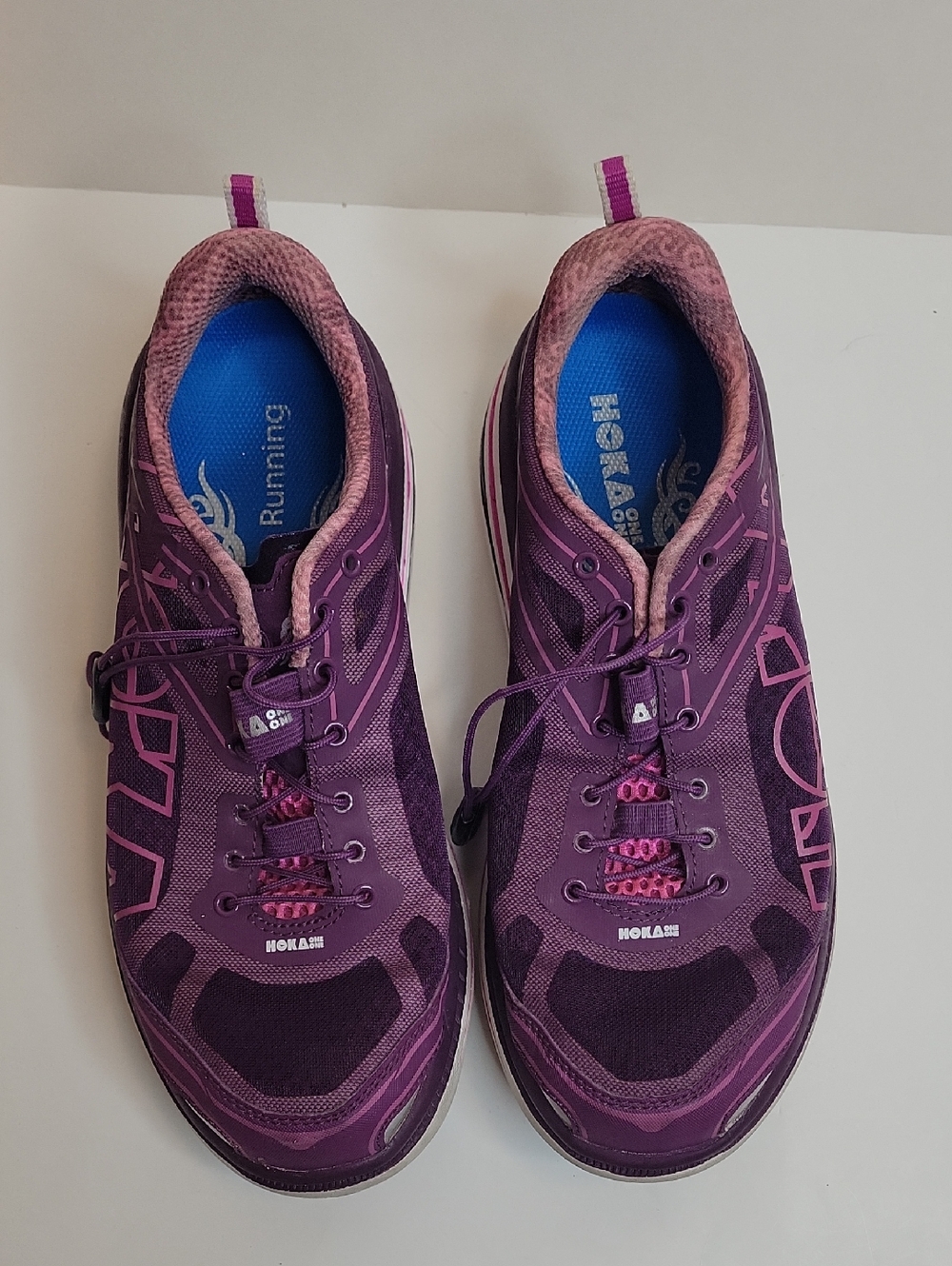 Hoka One One Women's Purple and Pink Trail Running Shoes